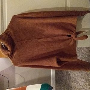 Wishlist boutique cognac turtleneck sweater, size M/L